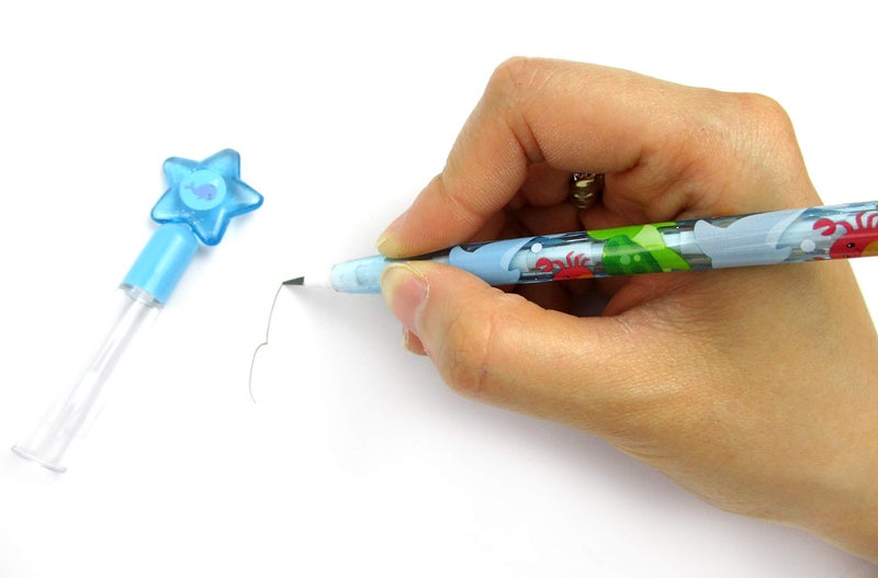 TINYMILLS 24 Pcs Sea Animals Ocean Life Turtles Multi Point Stackable Pencil with Eraser for Birthday Party Favor Prize Carnival Goodie Bag Stuffers Classroom Rewards - Image 4